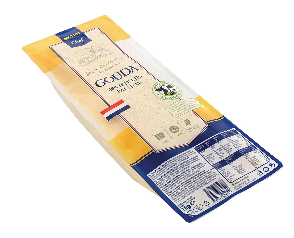 METRO Chef Сирене гауда слайс 48% 1кг