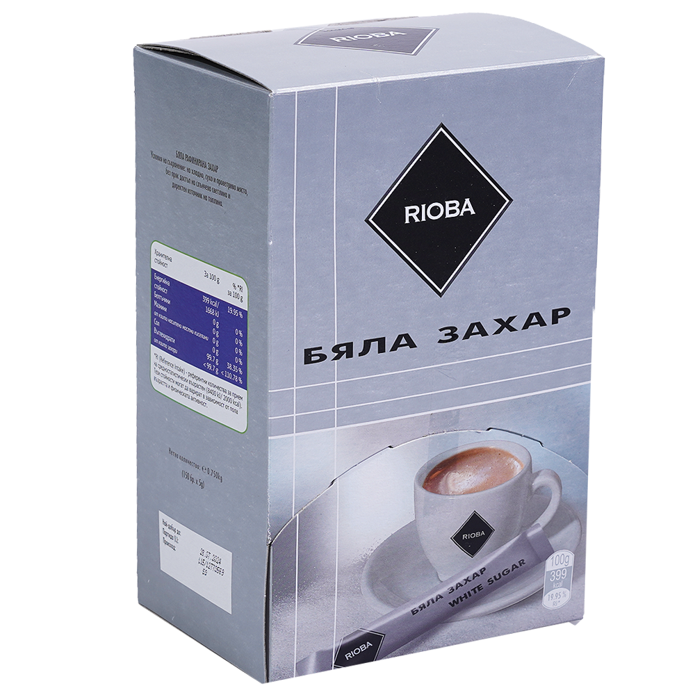 RIOBA Бяла захар 150 x 5 г