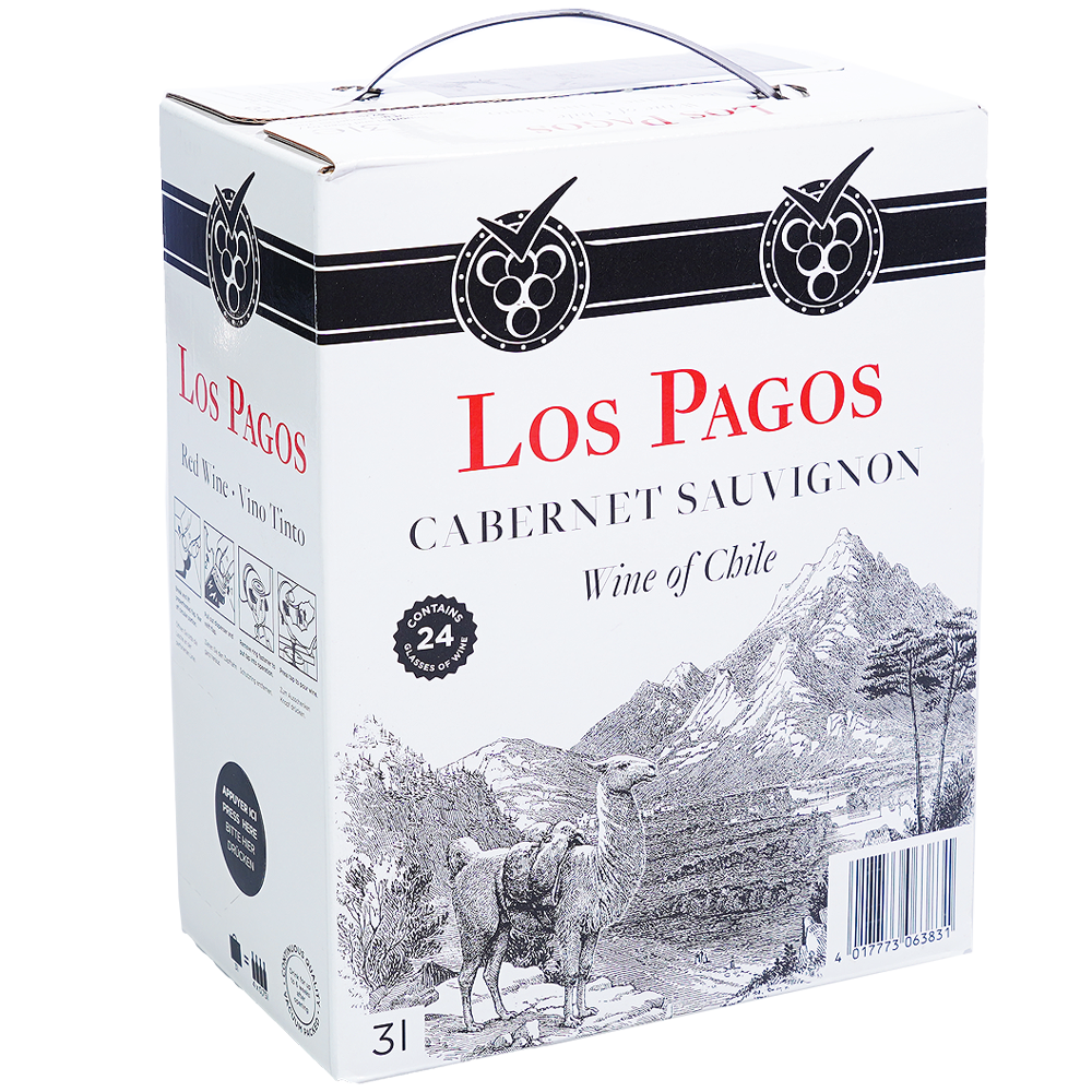Los Pagos Червено Вино Каберне Совиньон 3л