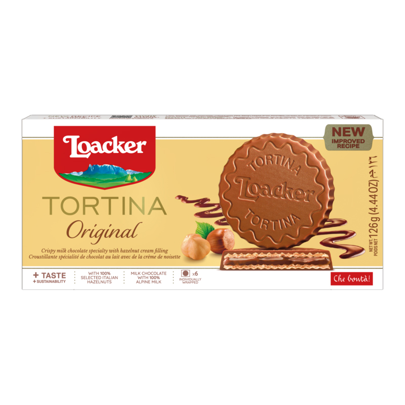 Loacker Тортина лешник 126г