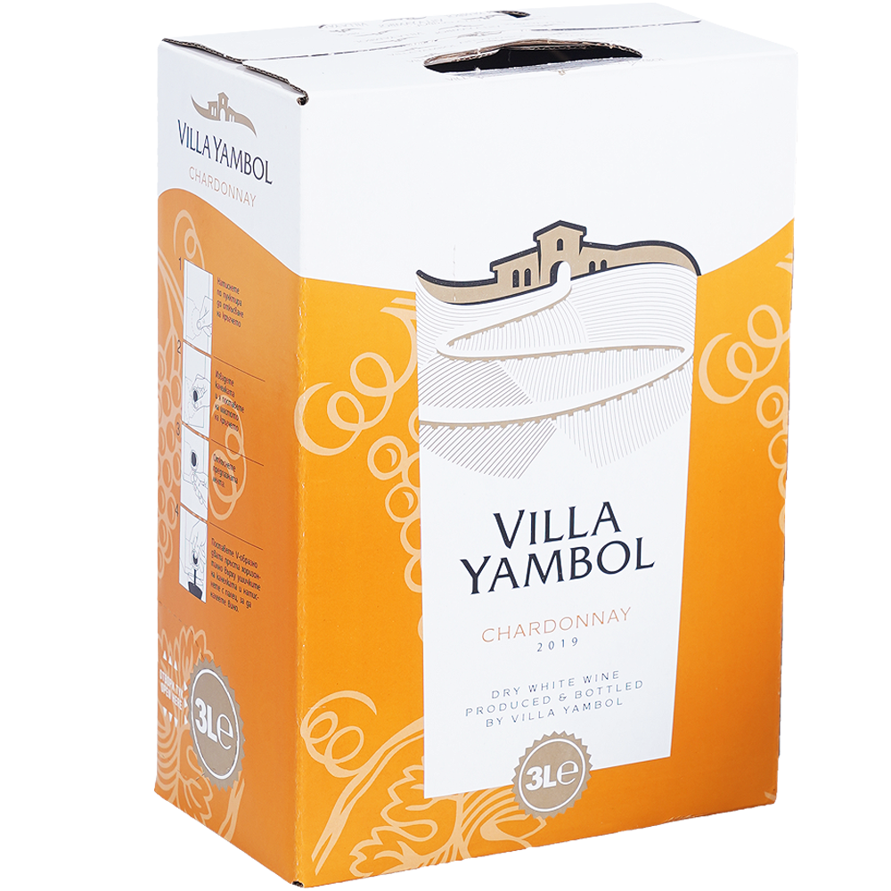 VILLA YAMBOL Вино Шардоне 3л