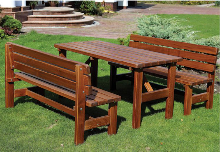 METRO PROFESSIONAL Комплект маса + две пейки 150х70см