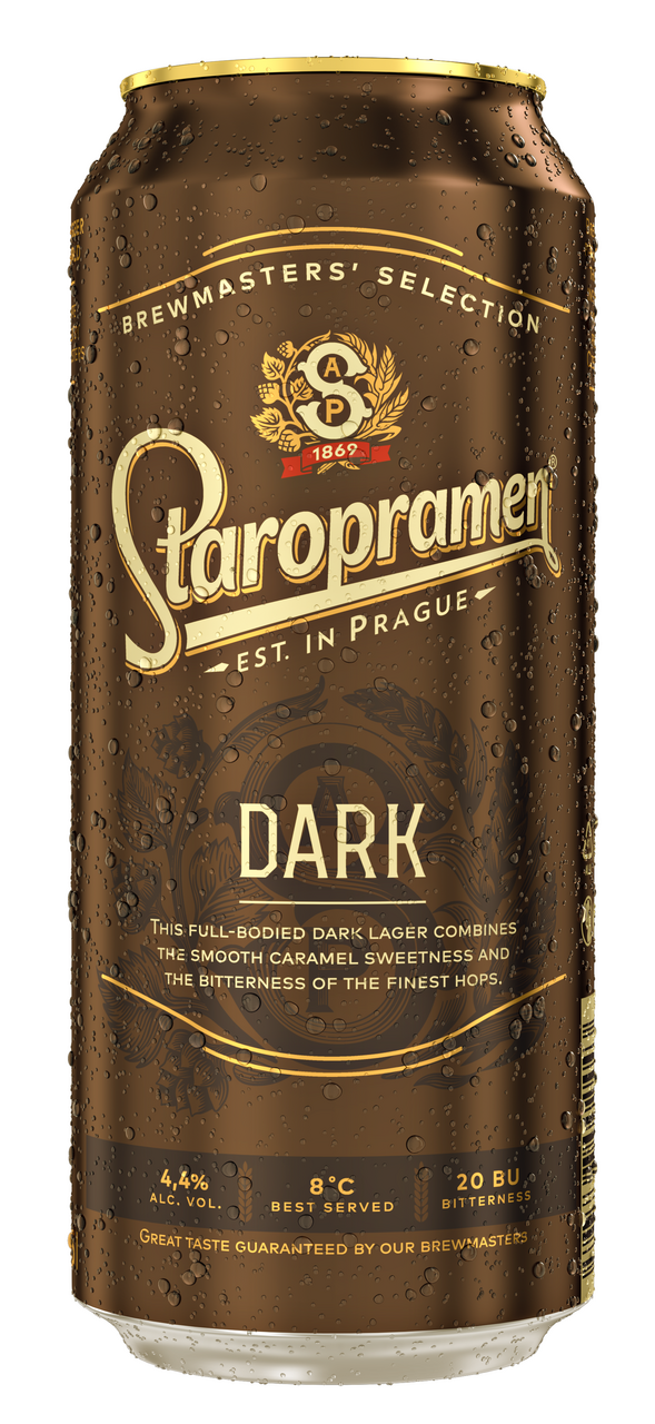 Staropramen Бира тъмна кен 4,40 % 4 бр 500 мл