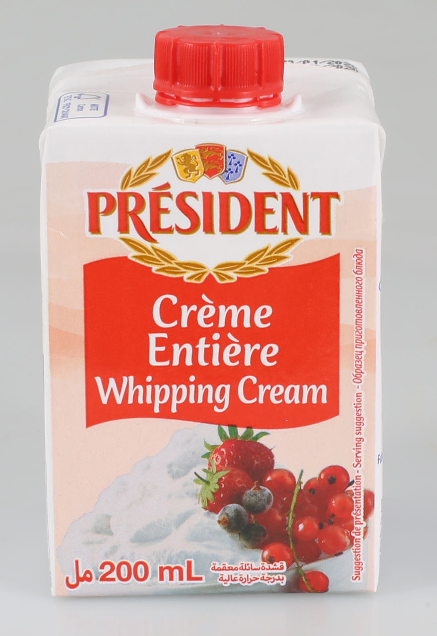 PRESIDENT Сметана 35,1% 200мл