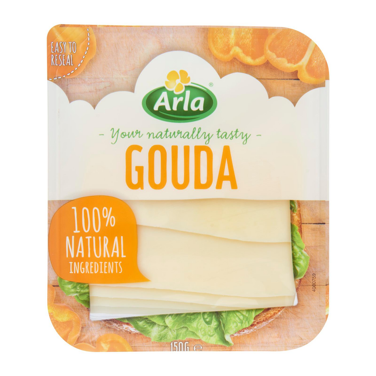 Arla Гауда слайс 150г