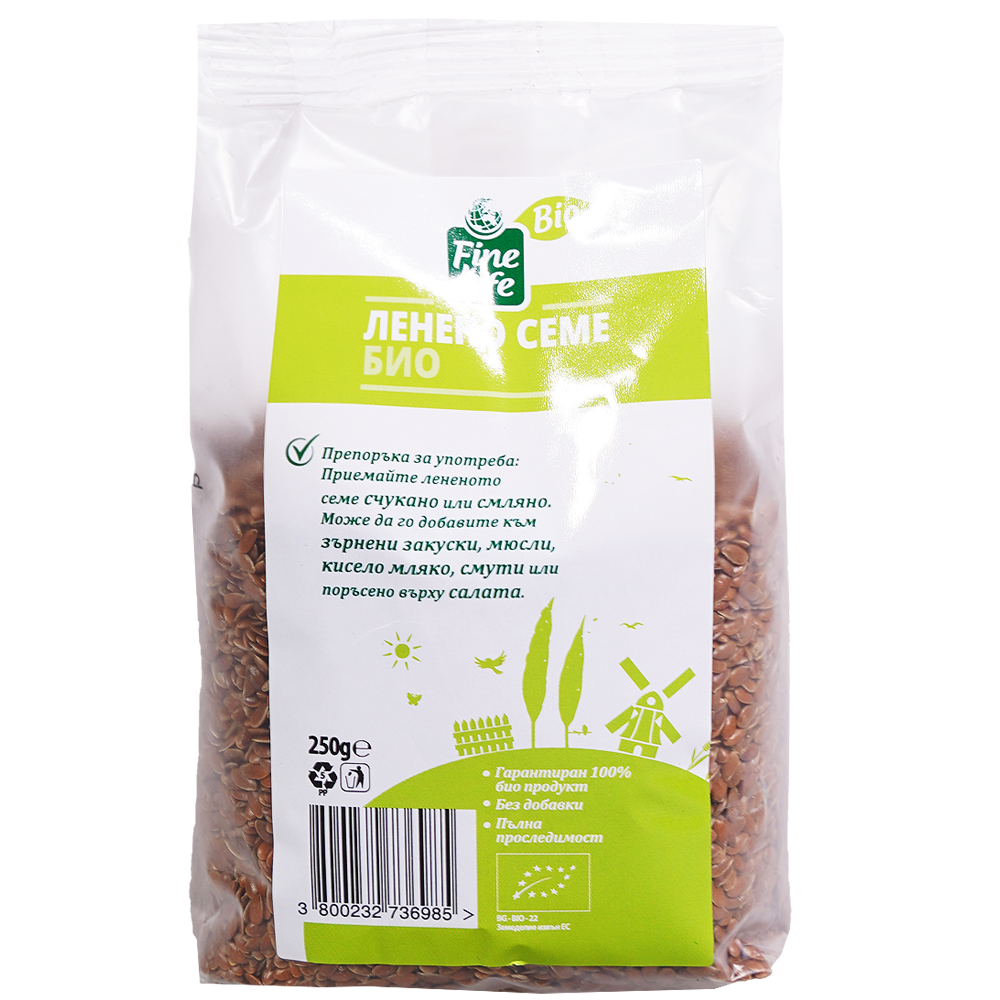 Fine Life Bio Ленено семе 250г