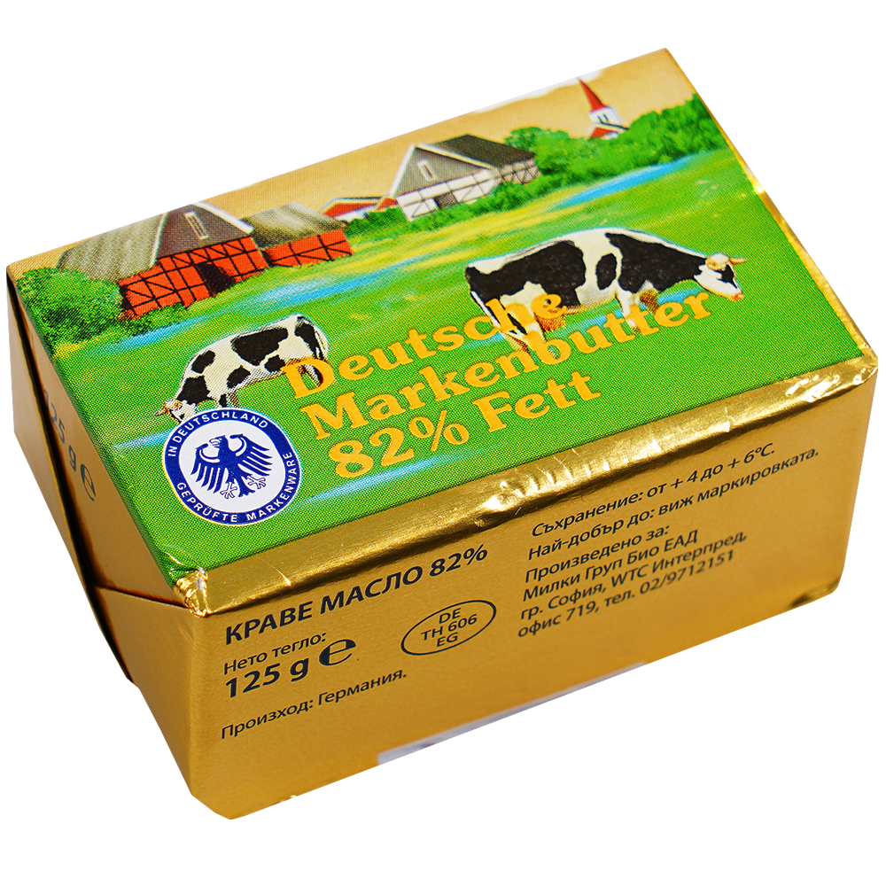 Deutsche Markenbutter Немско краве масло 82% 125г