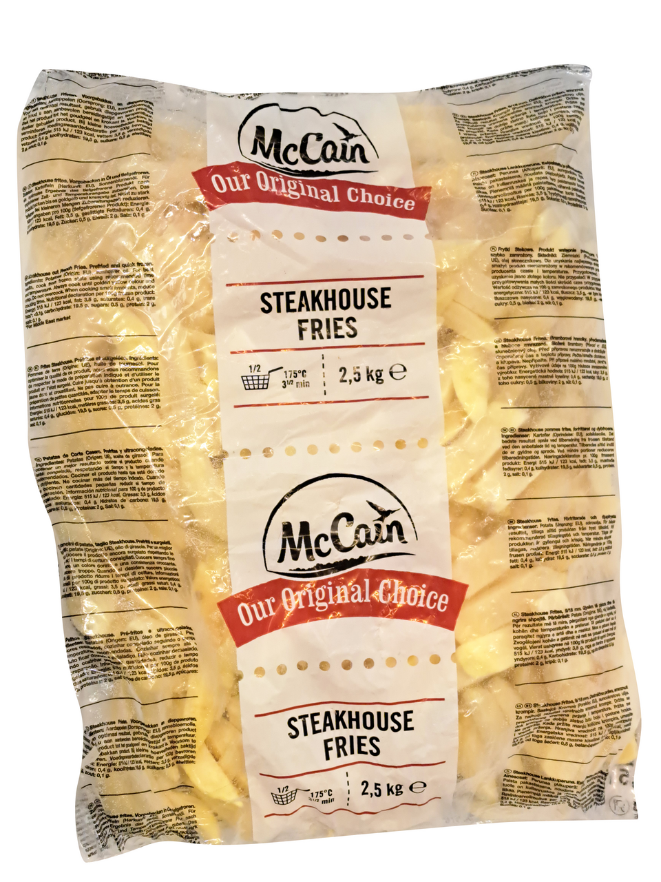 McCain Бланширани картофи ленти 2,5кг