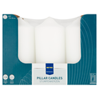 METRO PROFESSIONAL Свещи пури бели 130х58 6бр