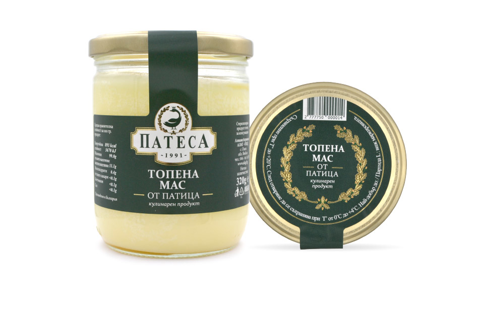 ПАТЕСА Топена мас от патица 320г