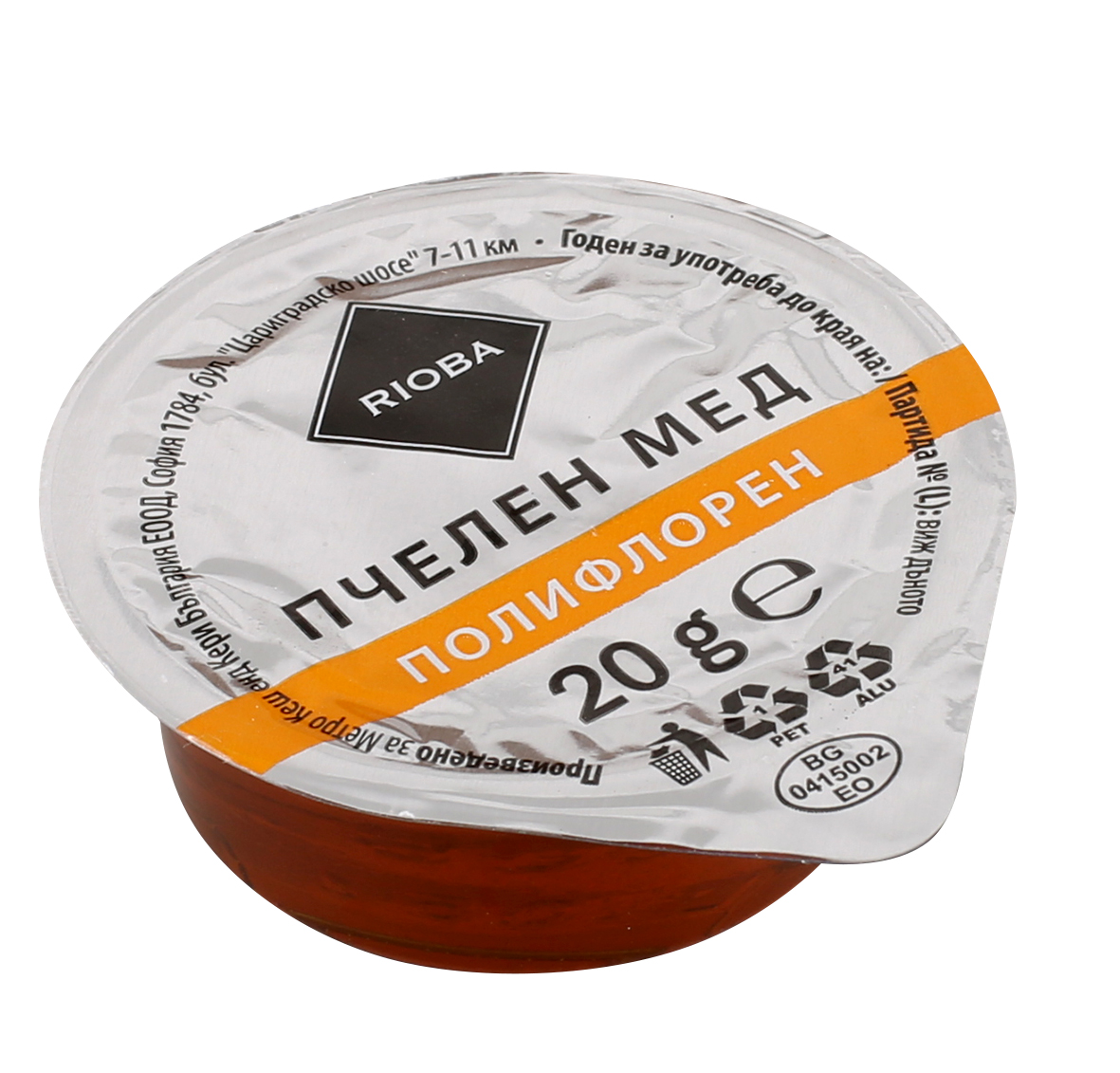 RIOBA Пчелен мед полифлорен (30 бр х 20 г) 600 г