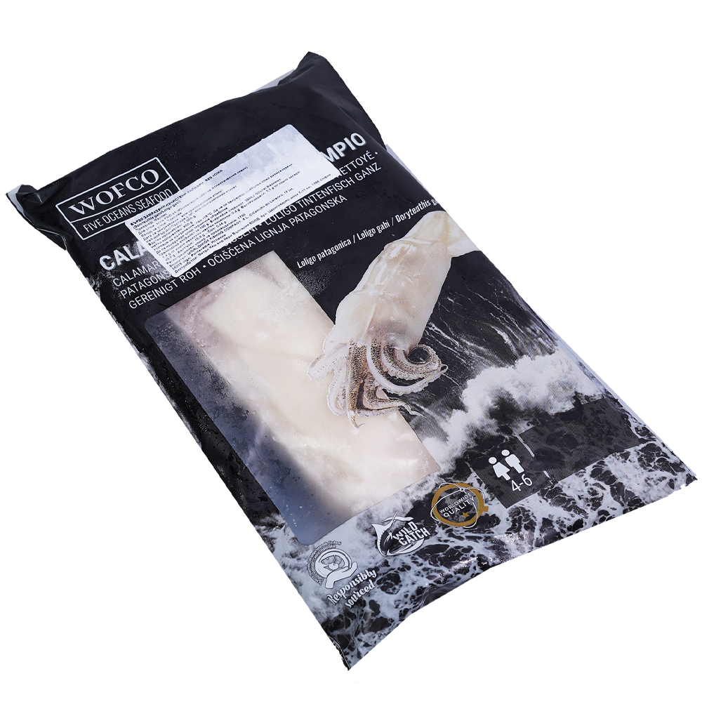 WOFCO Kалмар Lолиго чистен без кожа 10% 1 кг
