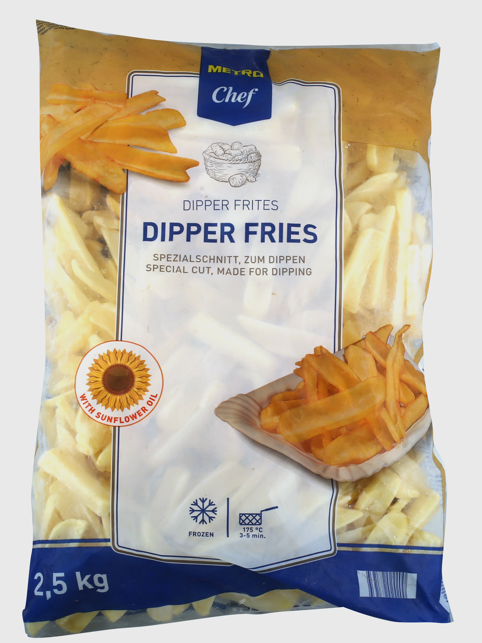 METRO Chef Замразени картофи дипърс 2,5кг