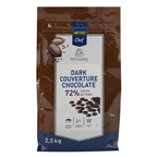 2.5кг Черен Шоколад на Капки 72% Метро Шеф / Metro Chef