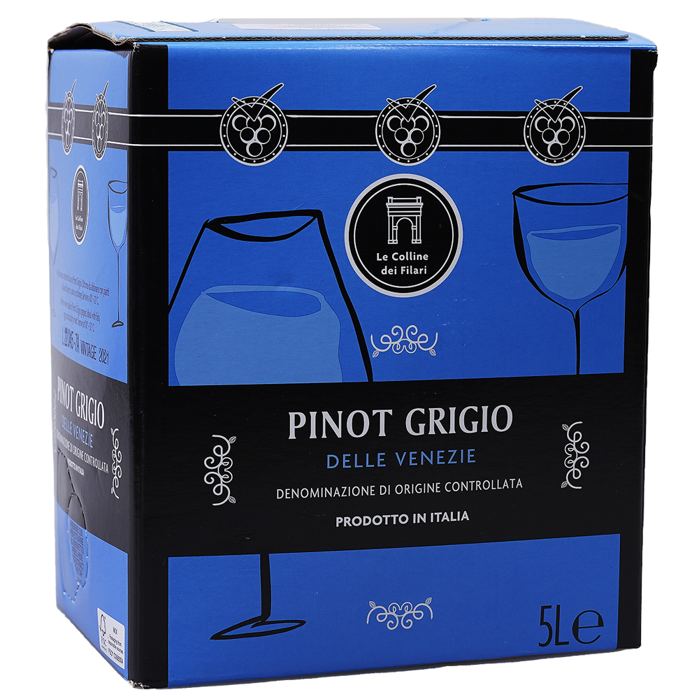 LE COLLINE DEI FILARI Вино бяло PINOT GRIGIO 5 л