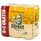 KOZEL Бира кен 4% ( 5+1 бр x 500 мл ) 3 л