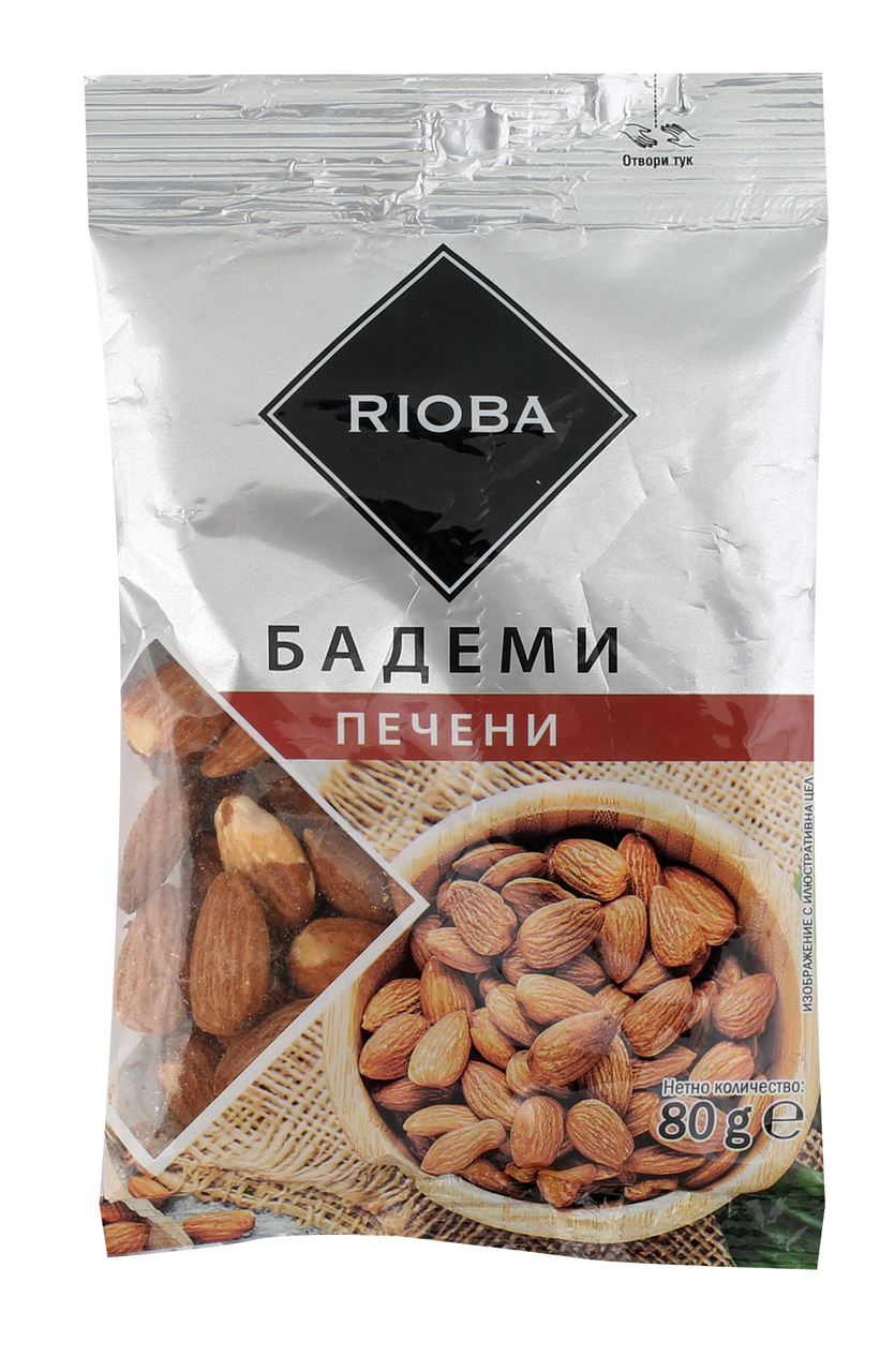 RIOBA Бадеми печени 80г