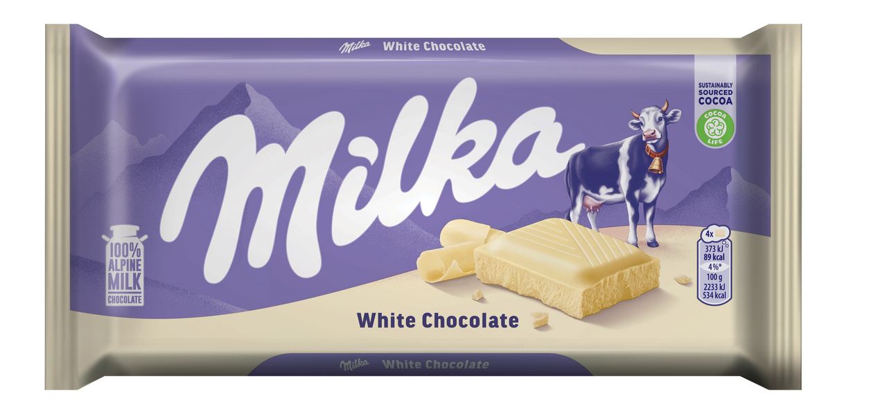 Milka Шоколад бял 100г