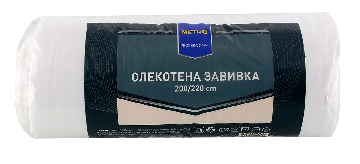 METRO PROFESSIONAL Олекотена завивка сатен 200х220 120г