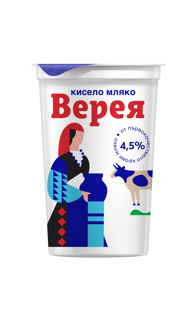 ВЕРЕЯ Кисело мляко 4,5% 400 г