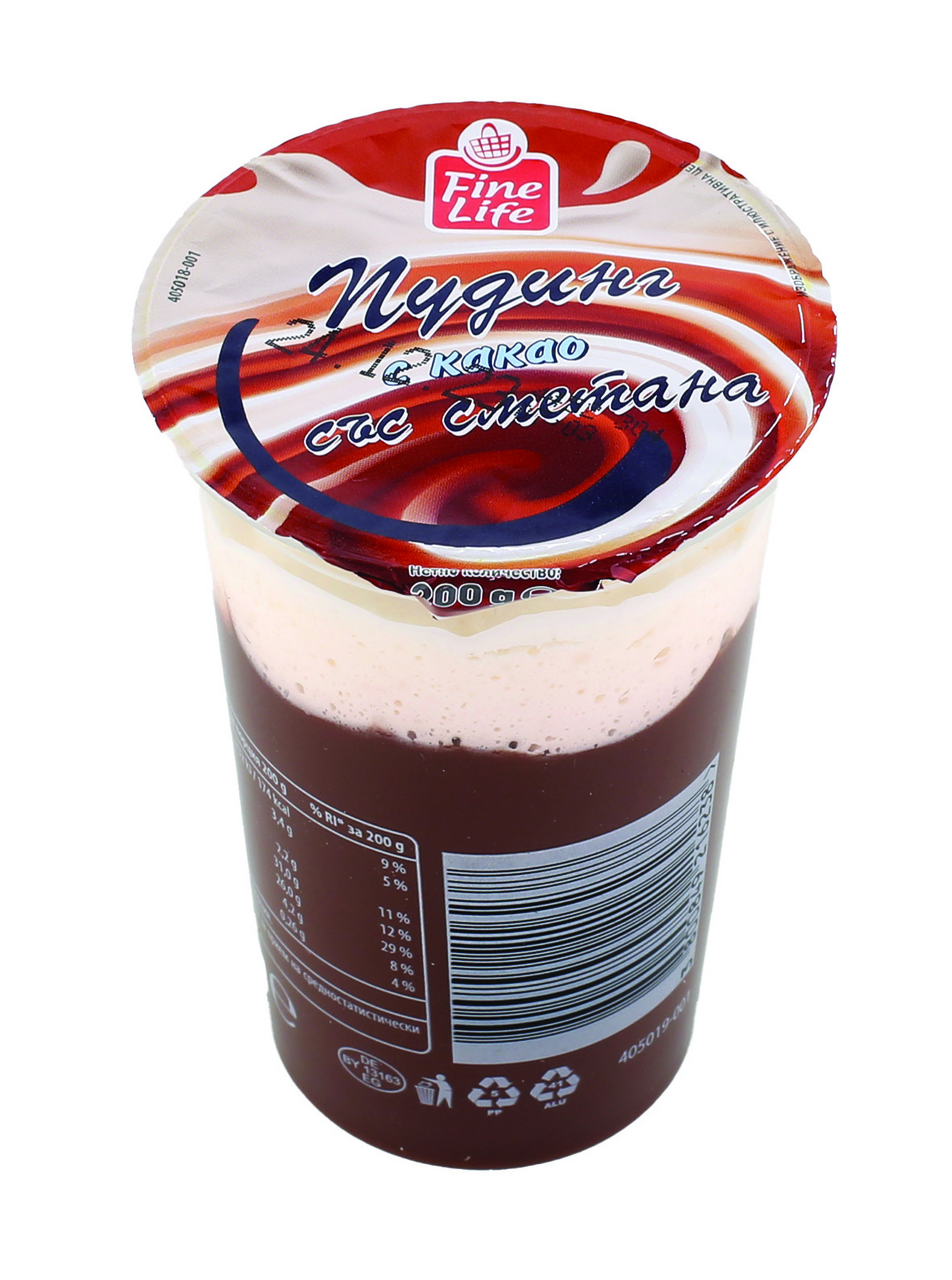 Fine Life Пудинг сметана и шоколад 200г
