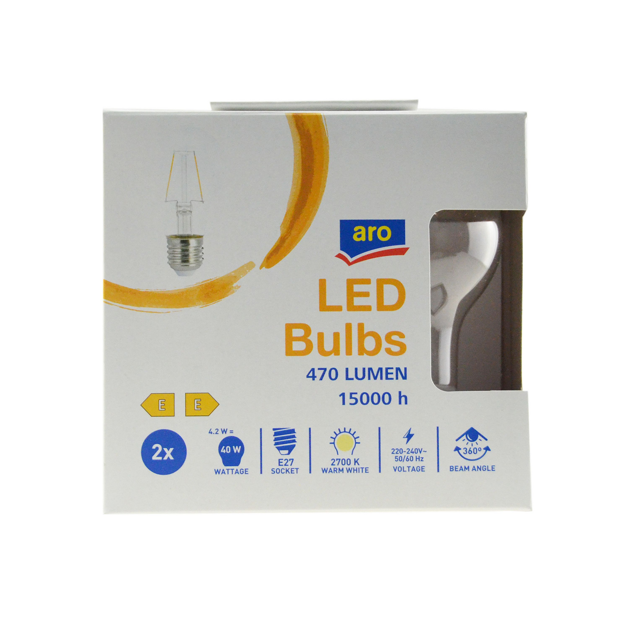 aro LED Крушка A60 4.2W FILA Е27 2бр