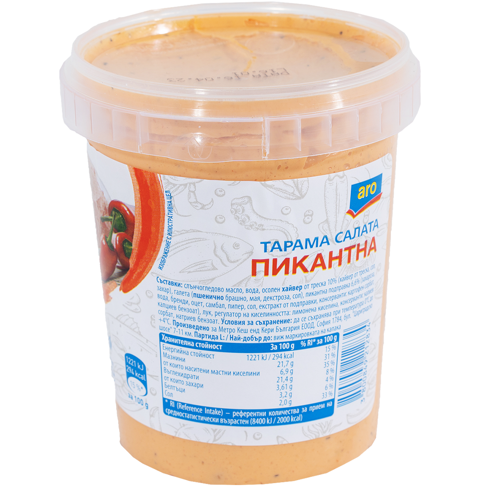 aro Салата тарама хайвер с пикантен 500г