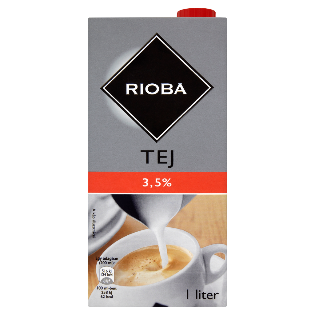 RIOBA Мляко краве 3.5% UHT 1л