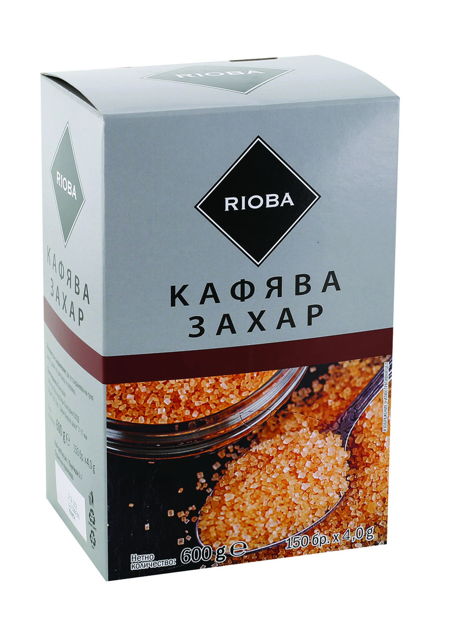RIOBA Захар кафява кутия (150 бр х 4 г) 600 г