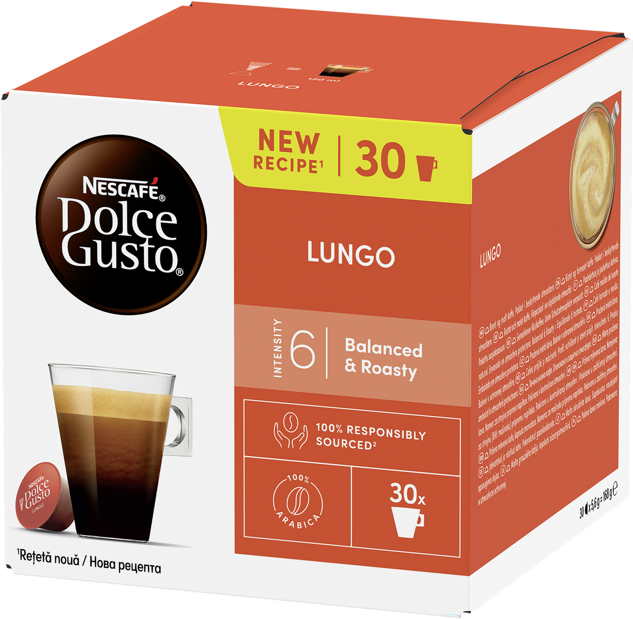 Dolce Gusto Кафе капсули Lungo 30 бр 168 г