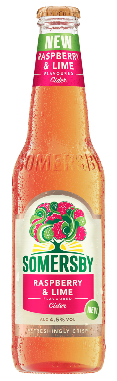 SOMERSBY Сайдер малина и лайм 4,5 % 12 бр 330 мл