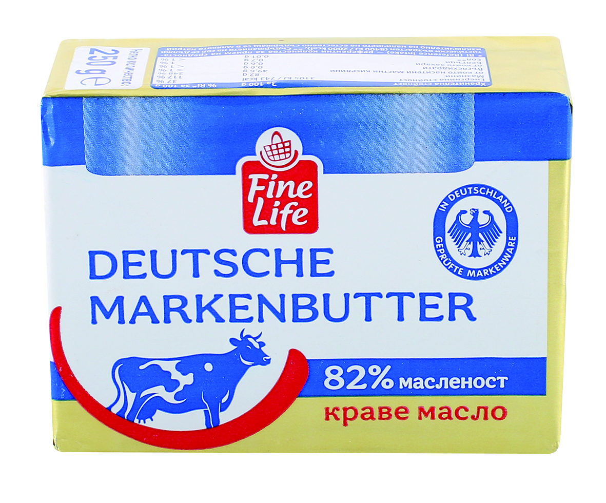 Fine Life Немско краве масло 82% 250г