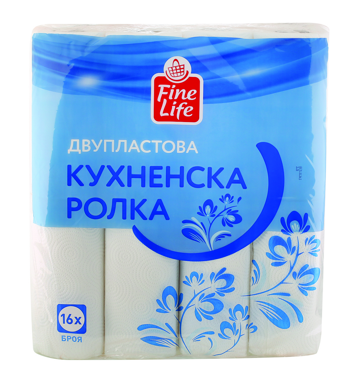Fine Life Кухненска двупластова ролка 16бр.