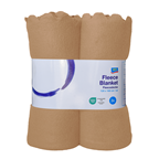 aro Одеало кафяво 120 160 см, 2 бр