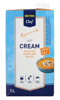 METRO Chef Сметана готварска UHT 20% 1л