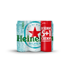 Heineken Бира Силвър кен 5% 5+1 x 0,5 л