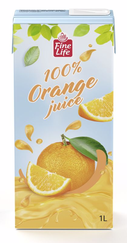 Fine Life Сок портокал 100% 1 л