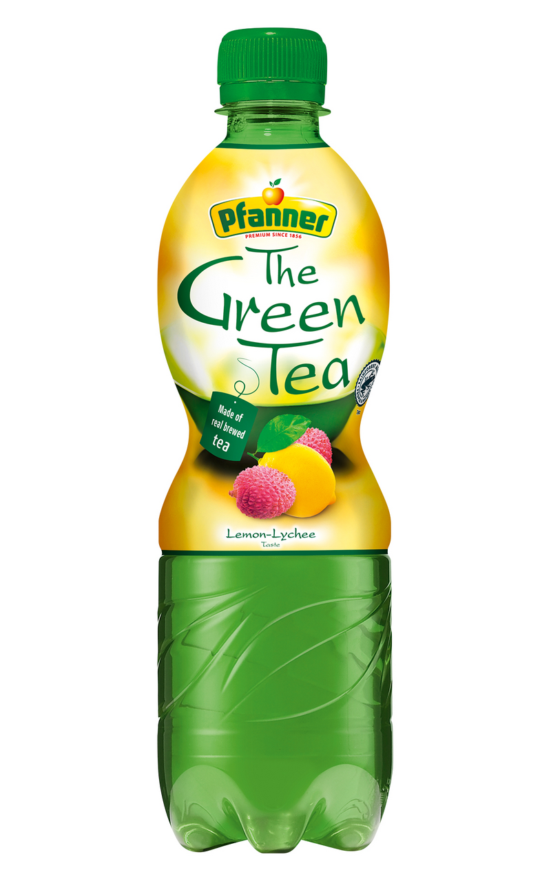 Pfanner Čaj ledový zelený citron liči 12 x 500 ml