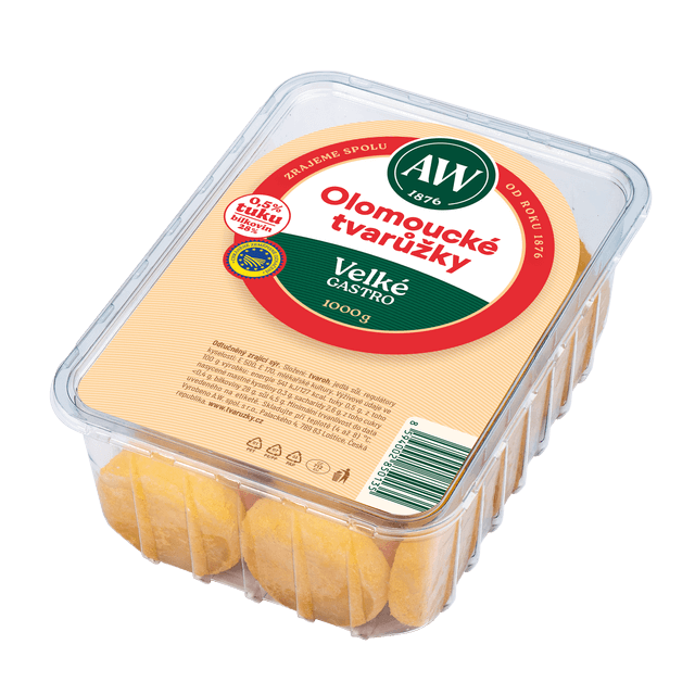 A.W. Olomoucké tvarůžky velké gastro chlaz. 1 kg