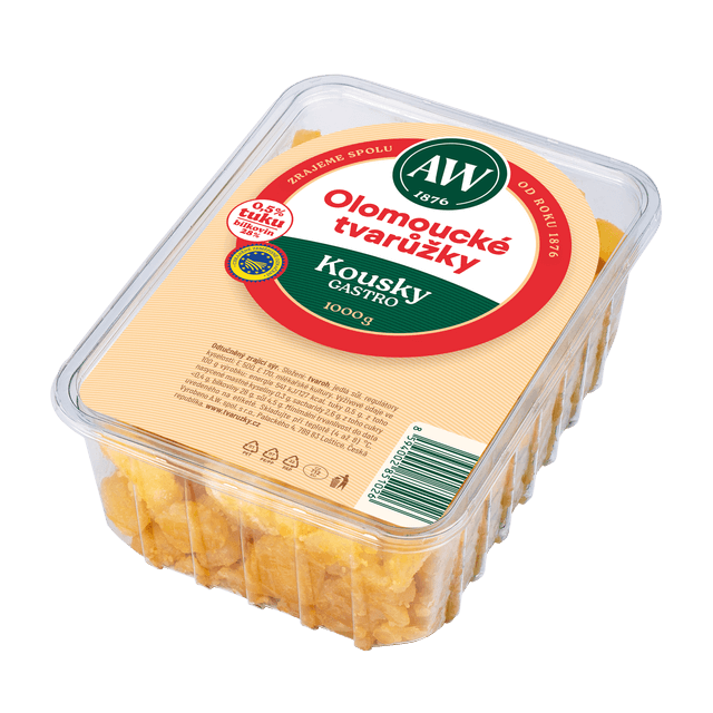 A.W. Olomoucké tvarůžky kousky gastro chlaz. 1 kg
