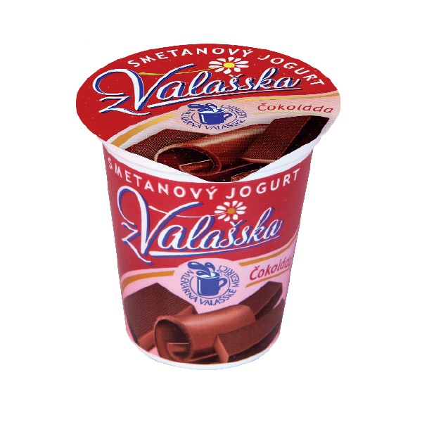 MLÉKÁRNA VALAŠSKÉ MEZIŘÍČÍ Jogurt smetanový čokoláda 8 % tuku chlaz. 10 x 150 g