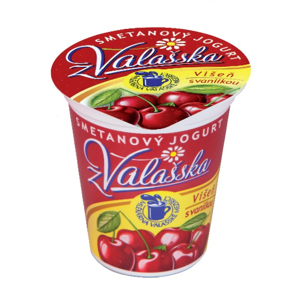 MLÉKÁRNA VALAŠSKÉ MEZIŘÍČÍ Jogurt smetanový višeň chlaz. 10 x 150 g