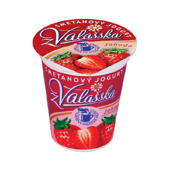 MLÉKÁRNA VALAŠSKÉ MEZIŘÍČÍ Smetanový jogurt jahoda chlaz. 10 x 150 g