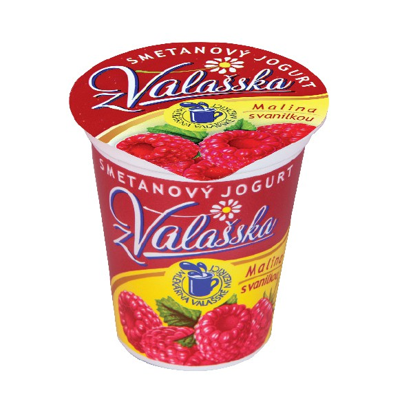 MLÉKÁRNA VALAŠSKÉ MEZIŘÍČÍ Jogurt z Valašska malina+vanilka chlaz. 10 x 150 g