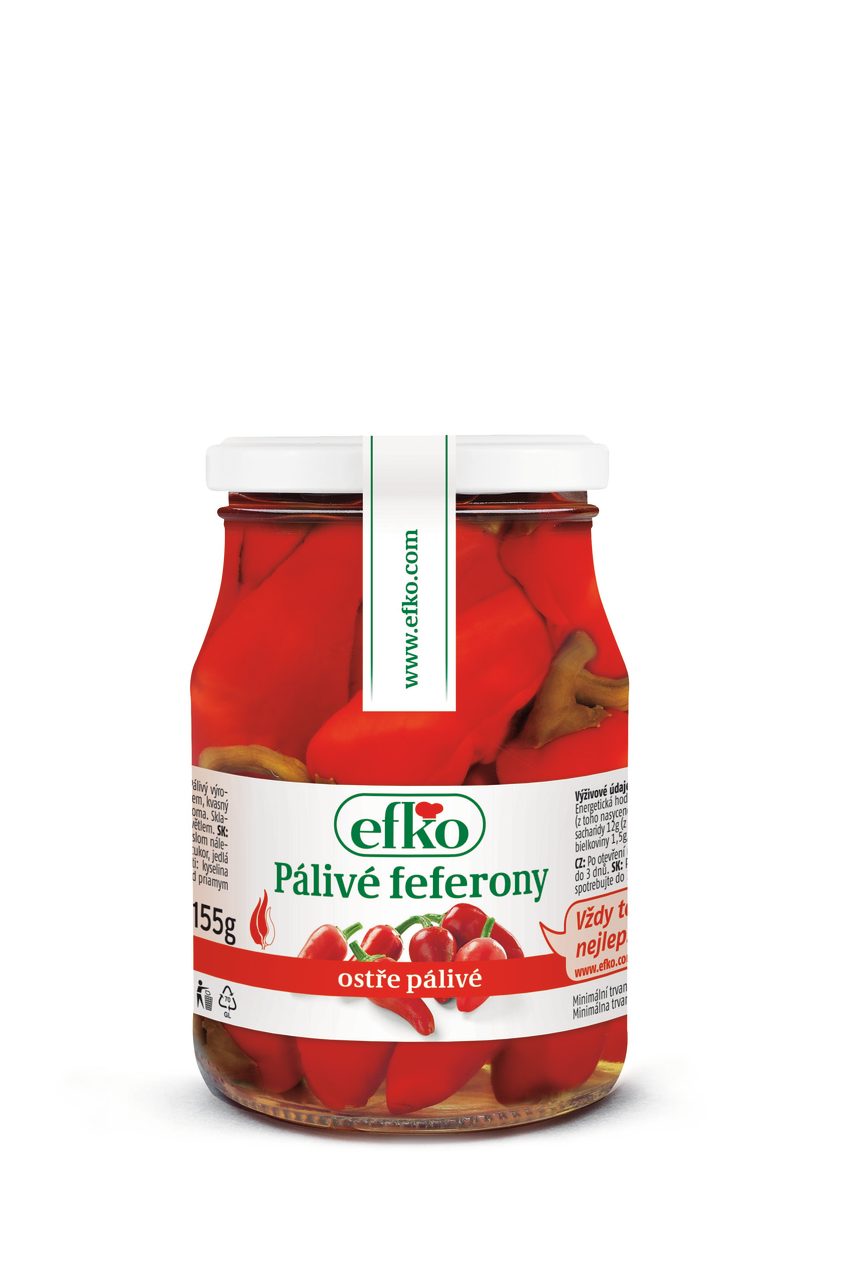 efko Feferony šipky pálivé 6 x 370 ml