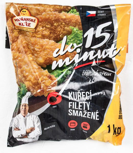 Vodňany Kuřecí filety smažené mraž. 1 kg