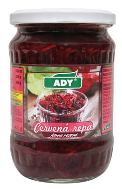 ADY Řepa červená jemné řezy 8 x 580 ml