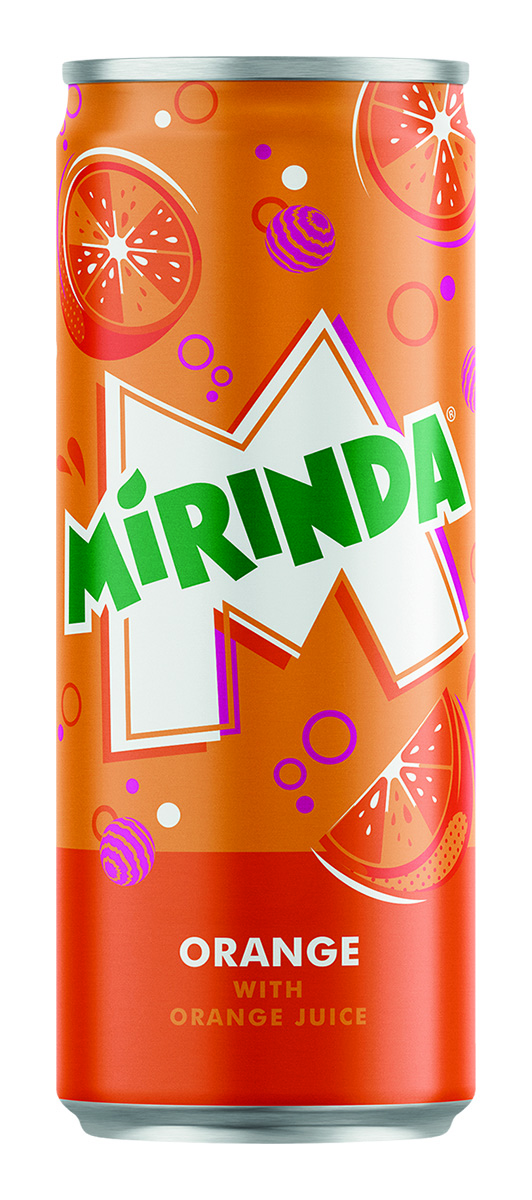 MIRINDA Orange 24 x 330 ml plech