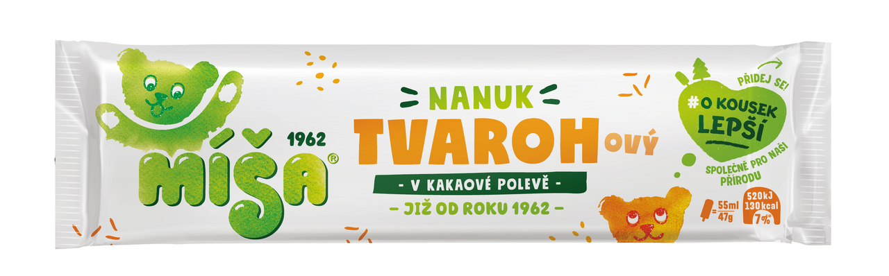 MÍŠA tvarohový mraž. 16 x 55 ml