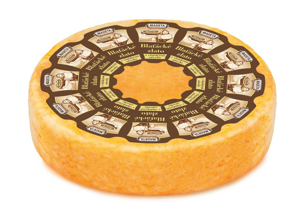MADETA Blaťácké zlato sýr s vlašskými ořechy 48 % chlaz. váž. cca 1,5 kg